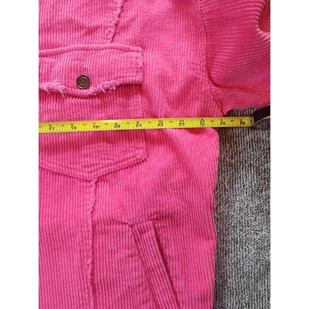 LaMiel‎ Women's Size Large Button Front Corduroy Jacket Hot Pink - Picture 5 of 5
